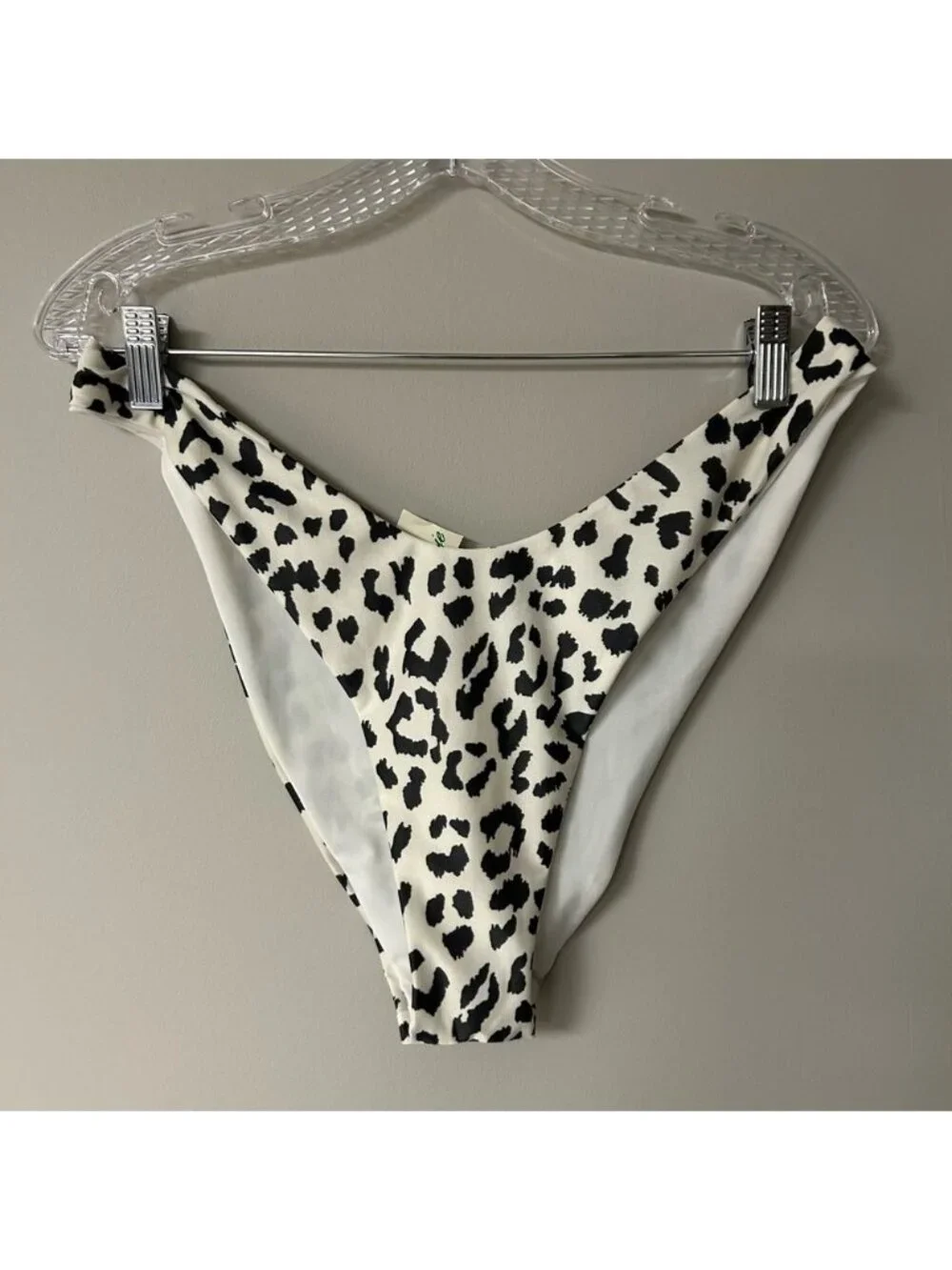 Aerie‎ Leopard Print High Cut Cheeky Bikini Bottoms